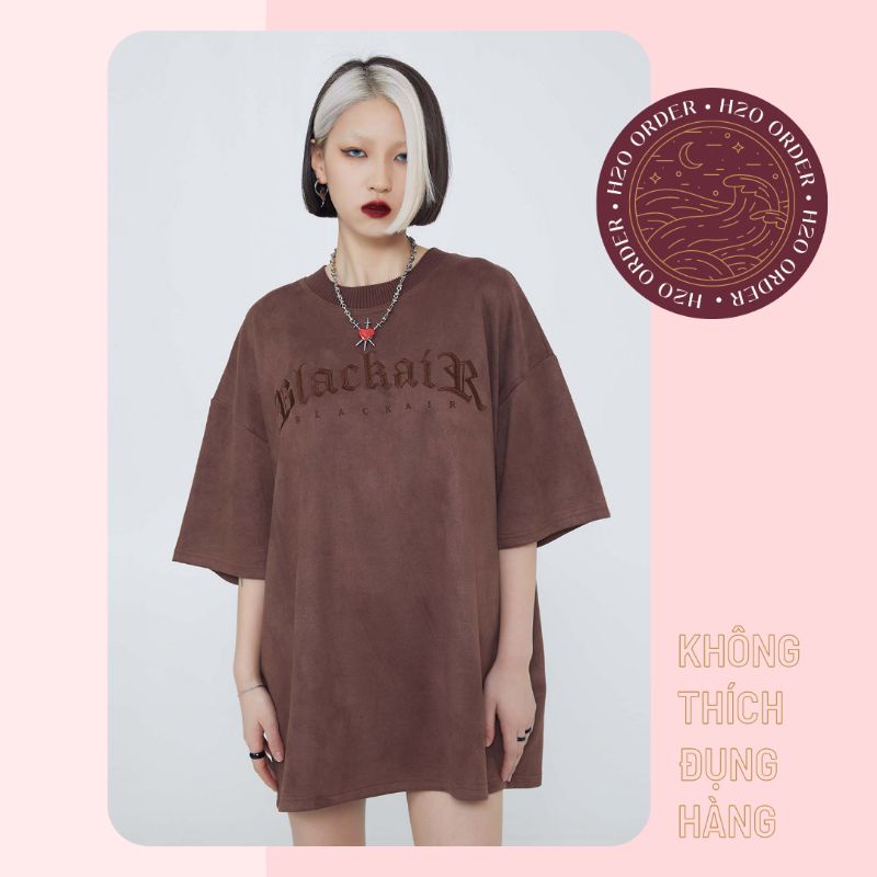 Áo phông cổ tròn Unisex 4 màu - nam và nữ phong cách đường phố bụi bặm dáng rộng có thể mặc đôi