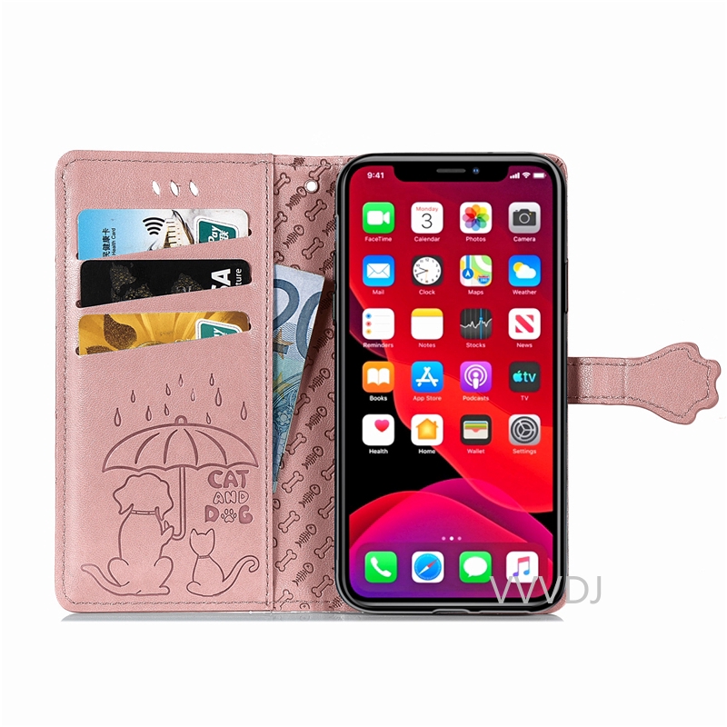 Bao da nắp gập kiểu ví thiết kế cổ điển sang trọng cho IPHONE 11 PRO MAX XR X 8 7 6 PLUS IPHONE 6 7 8 PLUS XS