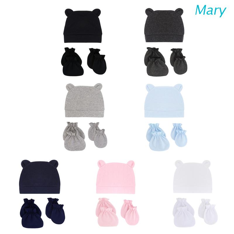 Set mũ và găng tay len giữ ấm dành cho bé sơ sinh chất lượng cao