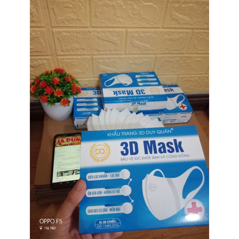 (3d Xám)Hộp khẩu trang 3d mask màu Xám công nghệ Nhật 50 cái