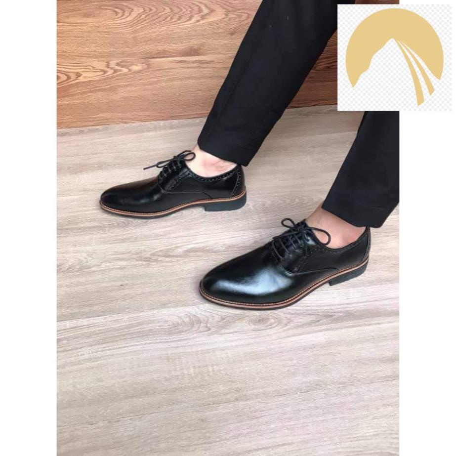 Giày Tây Nam Kiểu Oxford Ứng Dụng Công Sở Đi Tiệc Thiết Kế Da Thật 100% T101Br Mới về