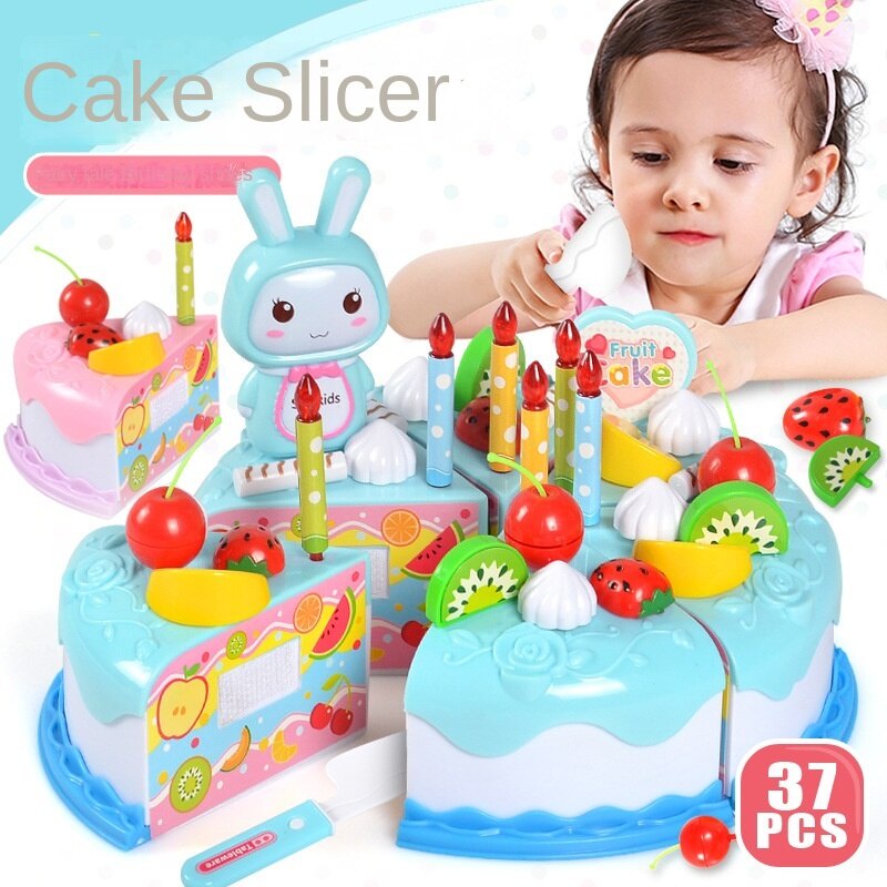 Bộ Đồ Chơi Bánh Kem Trái Cây Giả Có Thể Tách Rời Làm Quà Sinh Nhật Cho Bé