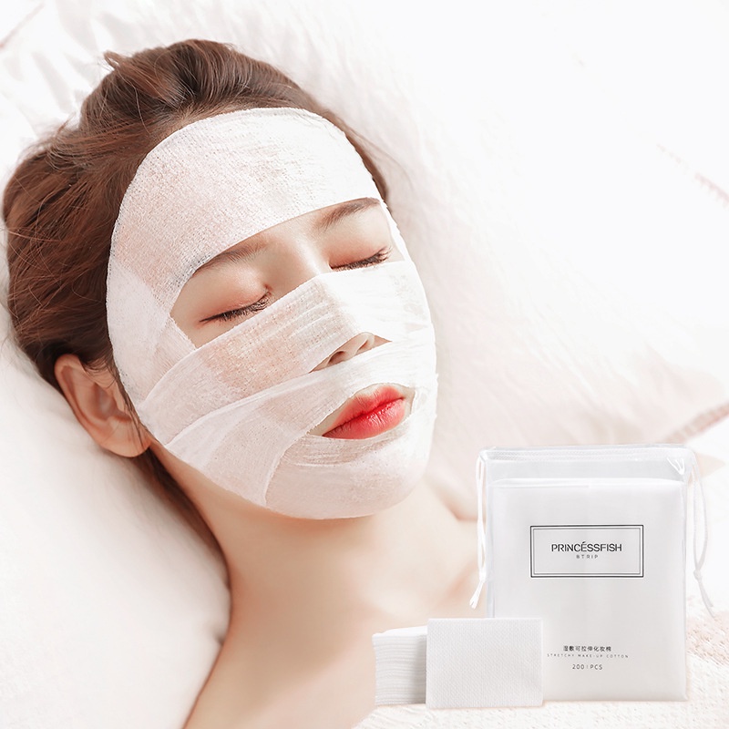 Bông tẩy trang cotton PRINCESS,  Đắp Lotion Mask Mặt Nạ Toner 40-200 miếng,co giãn,dưỡng ẩm,miếng bông mỏng siêu mịn