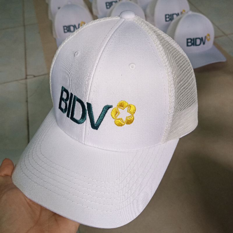 Nón Lưỡi Trai, Nón Kết Nam Nữ Phối Lưới Thêu Chữ Thêu Logo Theo Yêu Cầu