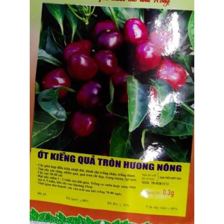 HẠT ỚT KIỂNG QUẢ TRÒN - GÓI 0,3 GRAM