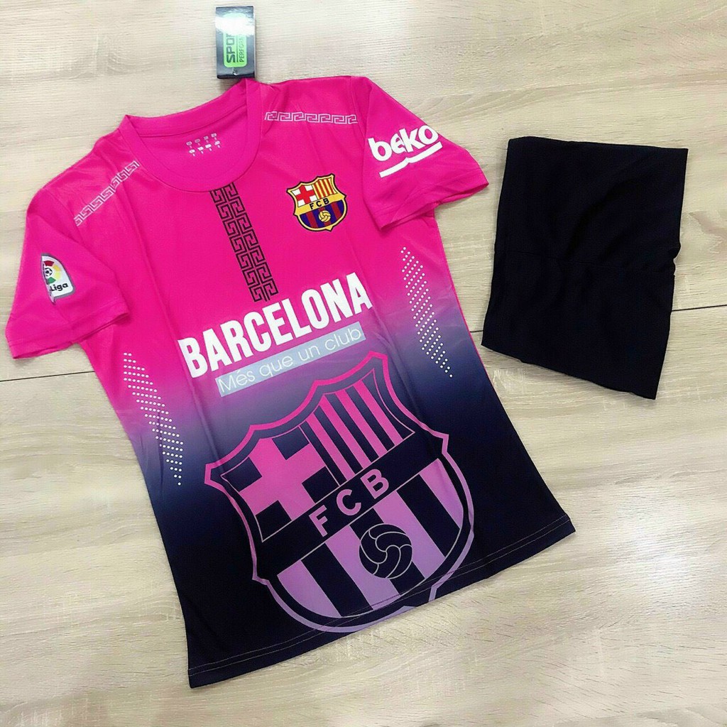 Áo Bóng Đá Đẹp  Áo Đấu BARCELONA Hồng 2021 ( Mẫu Thiết Kế Độc - Lạ )