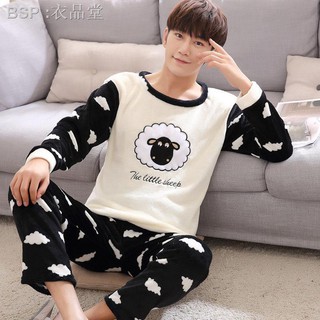 Set pijama thiết kế dày dặn giữ ấm cao cấp thời trang mùa đông dành cho nam
