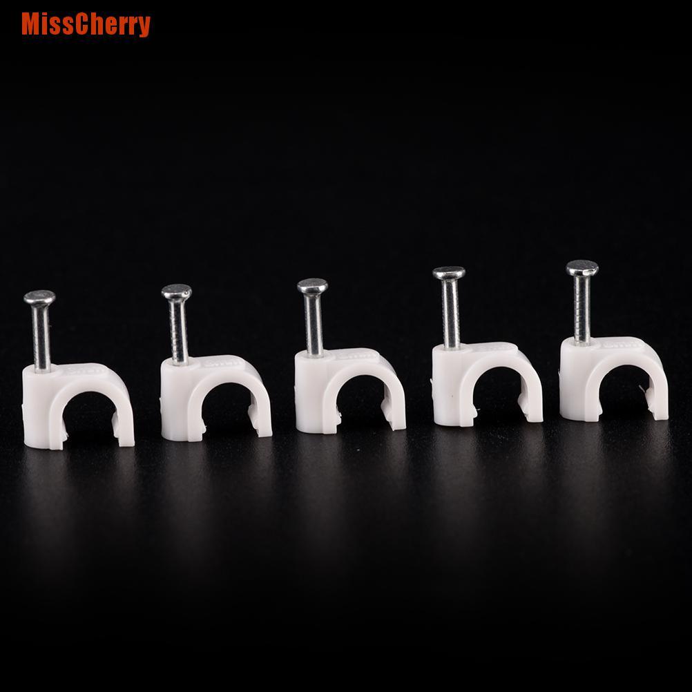 100 Đinh kẹp thép cứng mạ kẽm 6mm Rg59 Coax Cat5 thông dụng
