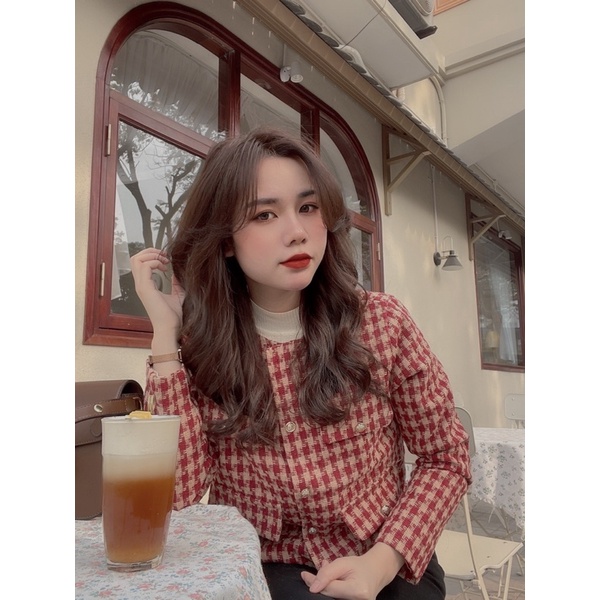 ÁO DẠ TWEED TIÊU KHUY ĐỒNG SIÊU HOT - CHOOSE MIE