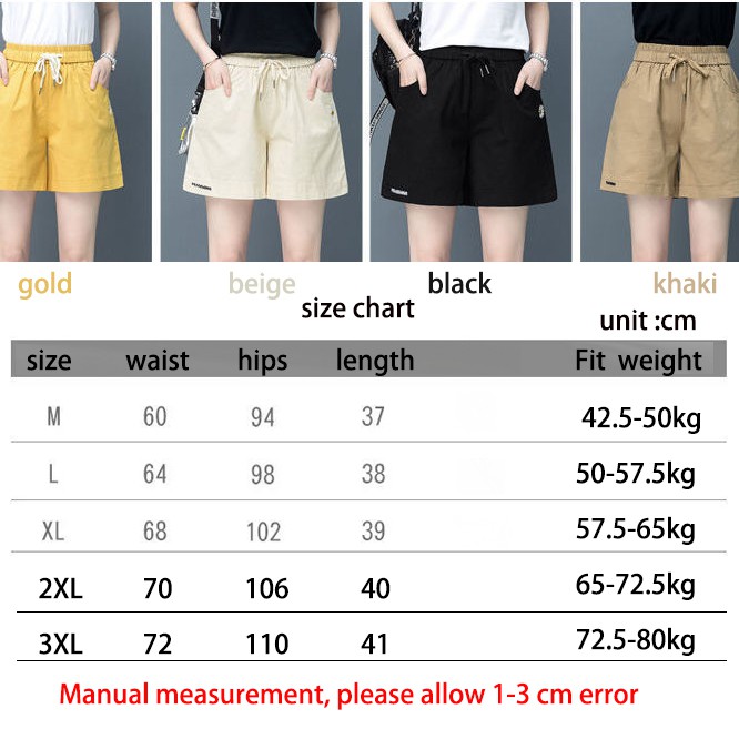 Quần Short Thể Thao Lưng Cao Dáng Rộng Plus Size Chất Liệu Cotton Lanh Cho Nữ | BigBuy360 - bigbuy360.vn