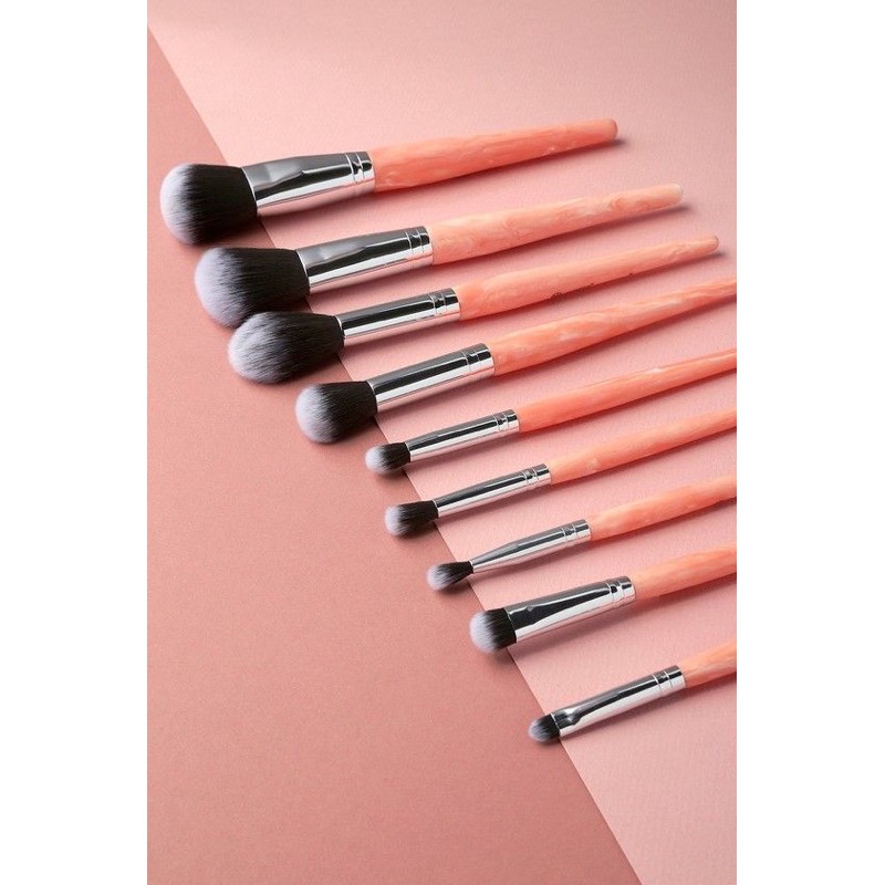 Bộ cọ trang điểm set cọ trang điểm Bh Cosmetics Bhcosmetics bhcosmetics bhcosmetic rose quartz 9 piece brush set brushes