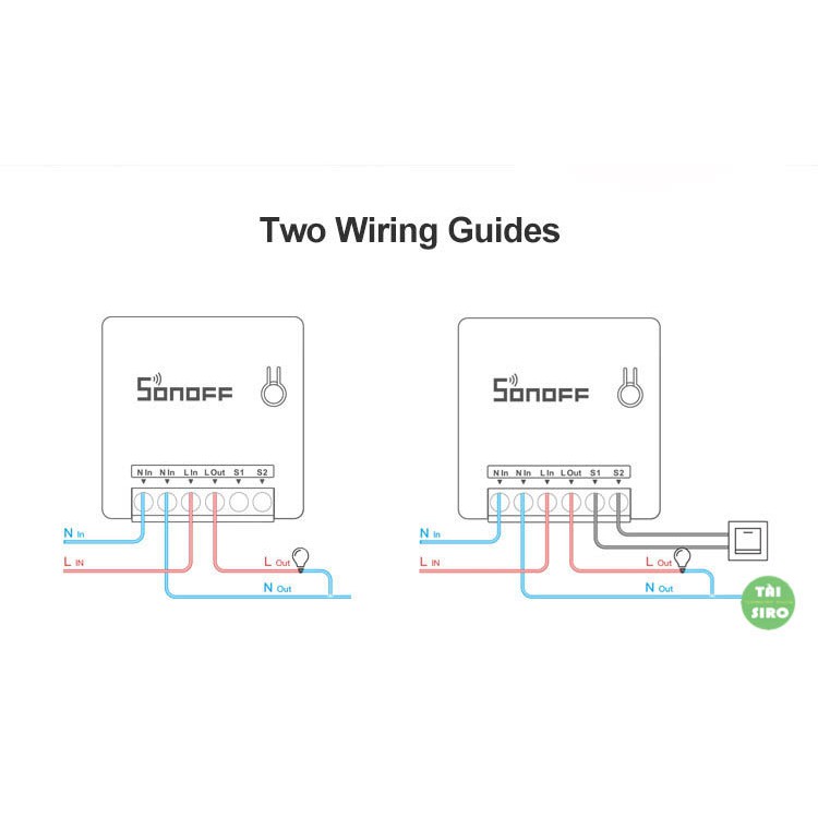 Công tắc thông minh SONOFF MINI WIFI - Công Tắc Đảo Chiều Dùng Cho Cầu Thang