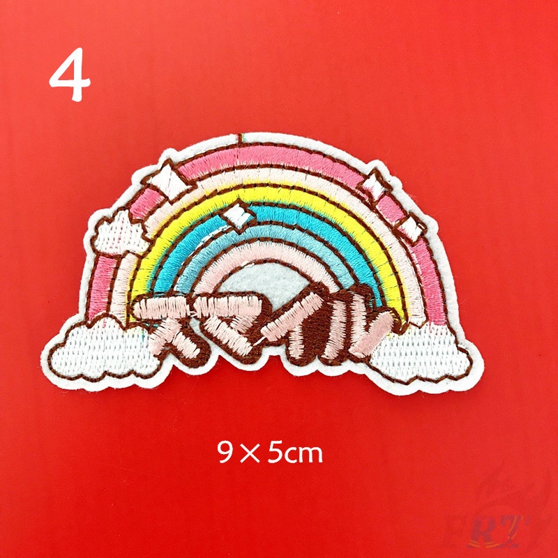 &gt; Ready Stock &lt; ☸ Rainbow Patch ☸ 1Pc Diy Sew On Iron On Patch （Rainbow - Series 01）