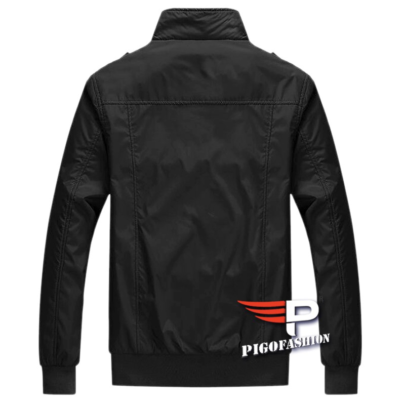 Áo Khoác dù nam cổ đứng túi khóa kéo hàn quốc Pigofashion SAKD25 (ĐEN) | BigBuy360 - bigbuy360.vn