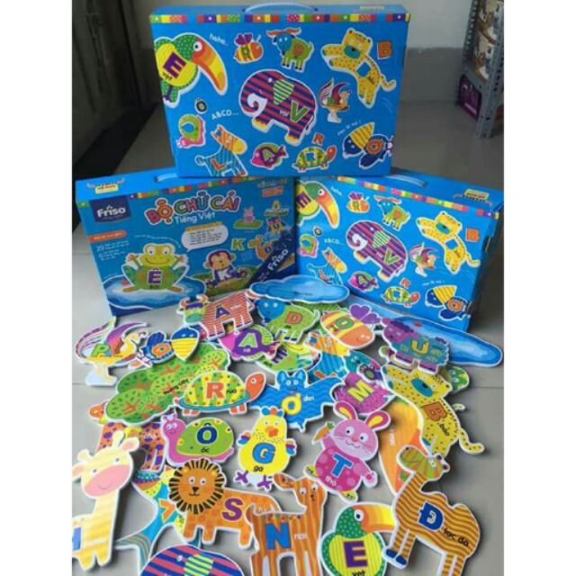 Bộ chứ cái 3D hình các con vật.