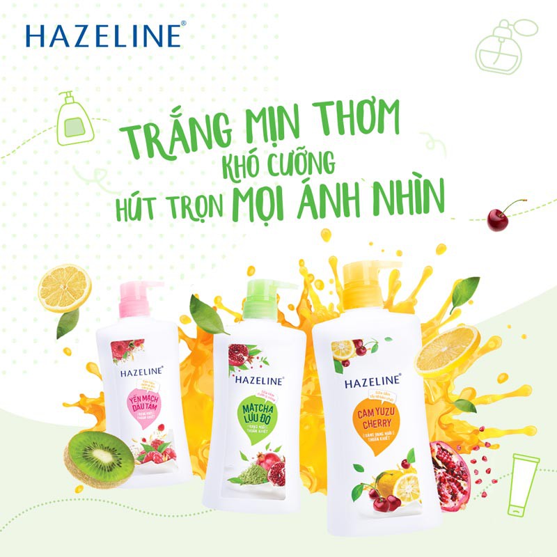 Sữa tắm dưỡng da Hazeline 650gr (Chai)