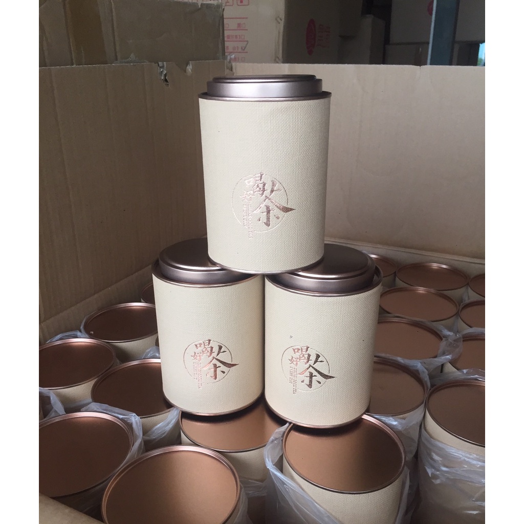 Vỏ Hộp Trà Trụ tròn Loại 150g Cao Cấp Hàng Sẵn