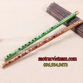 Sáo Tàu Dizi Xanh Nâu PD74