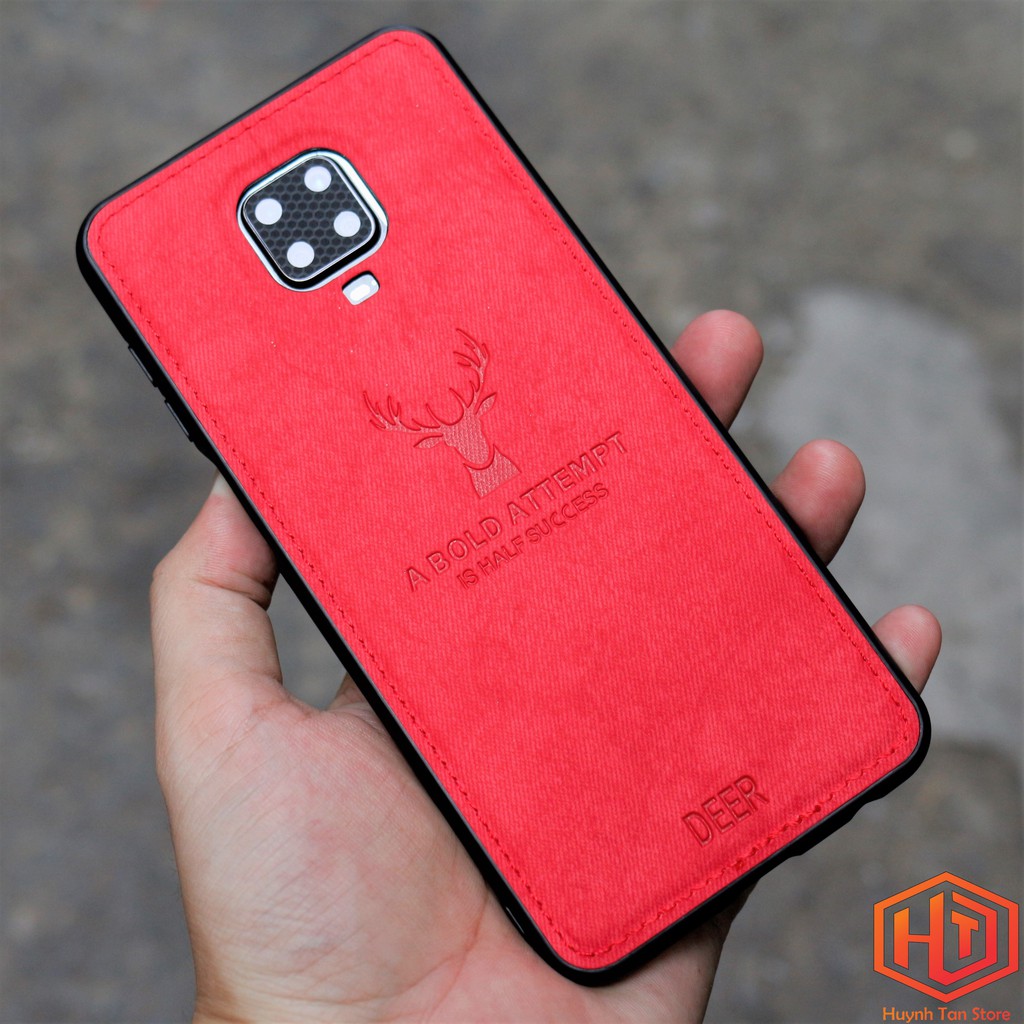 Ốp Lưng Xiaomi Redmi Note 9 Pro, Note 9S , Note 9 Pro Max vân da khắc hình Nai