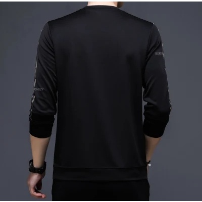 Áo Thun Tay Dài Cổ Tròn In Họa Tiết Thời Trang Xuân Thu Cho Nam Trung Niên