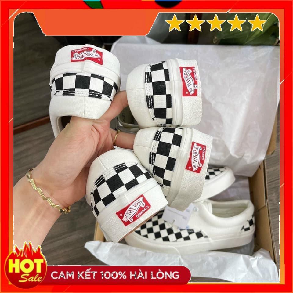 {FLASH SALE 10.10} Giày Vans caro lười , buộc dây hàng đẹp full box bill dành cho nam nữ freeship | BigBuy360 - bigbuy360.vn