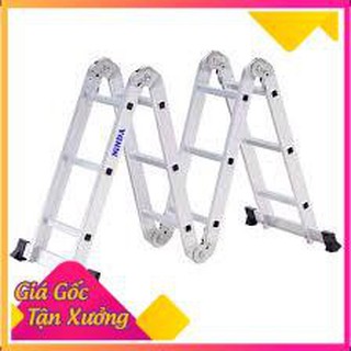 Chính Hãng Thang nhôm điện lạnh ND-403C gấp chữ M, cao 3,5M