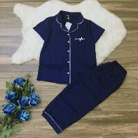 bộ lụa quần lửng mặc nhà