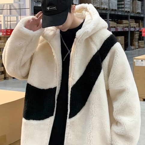 Áo khoác Hoodie dáng rộng màu sắc thời trang cá tính cho nam
