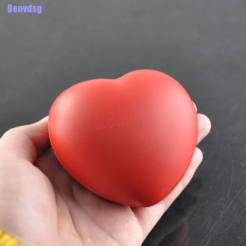 1 Quả Bóng Cao Su Đàn Hồi Hình Trái Tim Giảm Căng Thẳng