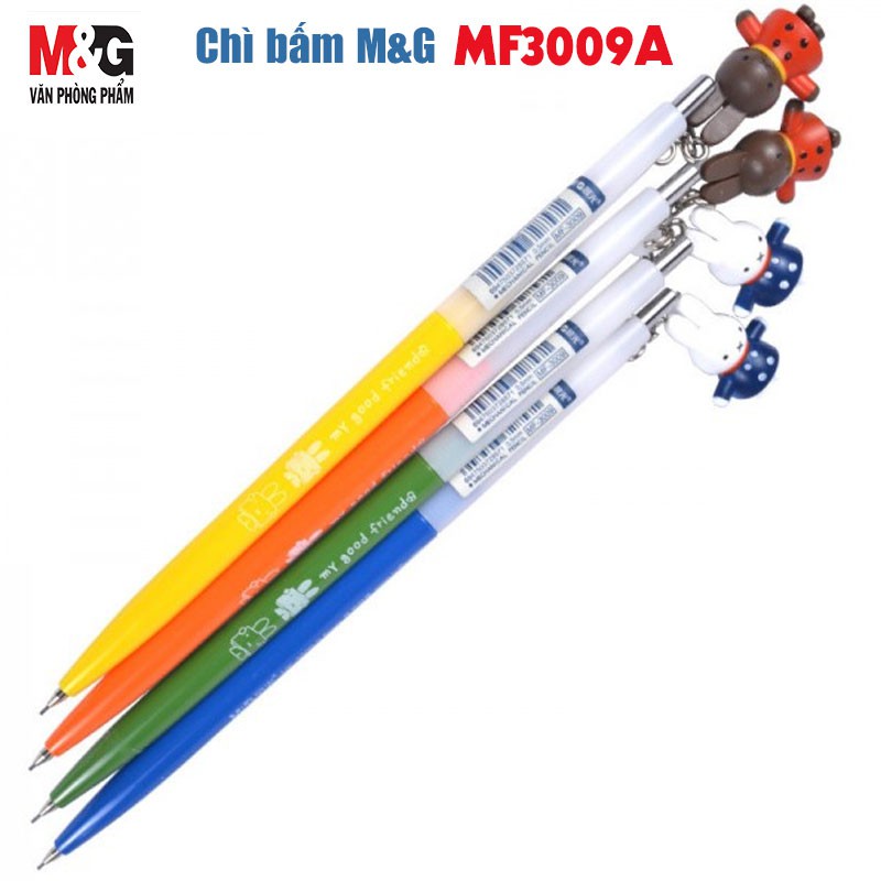 Bút chì bấm M&amp;G MF3009A có treo hình Thỏ 0.5mm