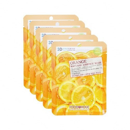 Bộ 10 gói mặt nạ Cam Orange Natural Essence Mask Foodaholic