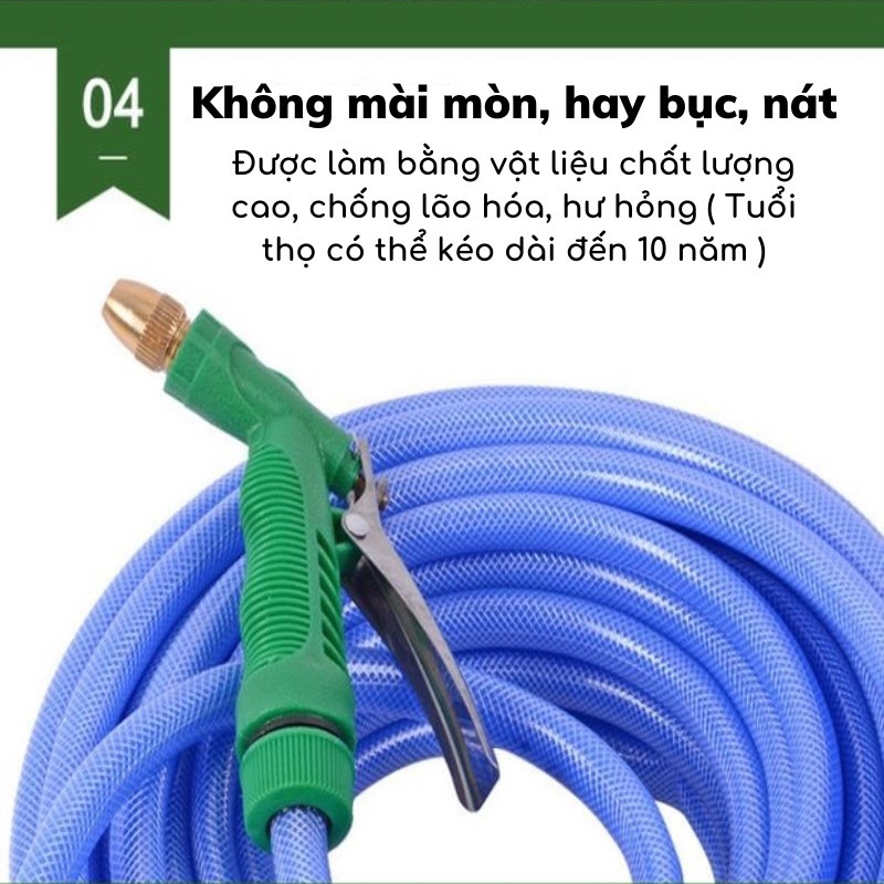 [Mã LIFEXANH03 giảm 10% đơn 500K] Vòi Tưới Cây, Xịt Rửa Xe Tăng Áp Lực Nước Mạnh Làm Sạch Sân Vườn Mun.Home