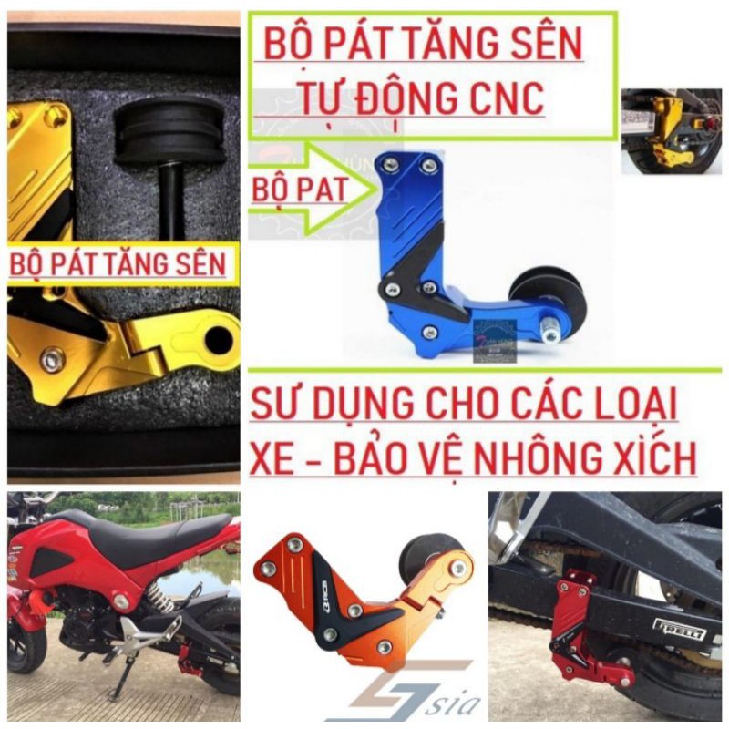 SIÊU CHẤT VỚI BỘ PAT TỰ ĐỘNG TĂNG CHỈNH SÊN XÍCH CHO XE MÁY LẮP CÁC LOẠI XE MÁY CỰC NGẦU