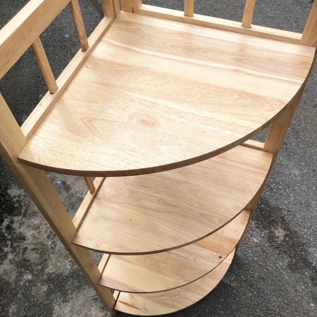 Kệ góc gỗ 4 tầng 38cm