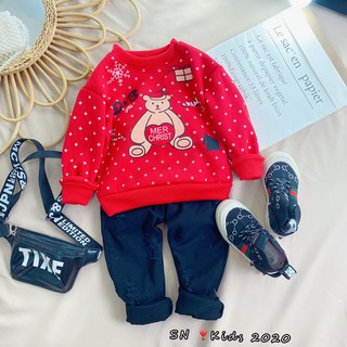 Áo nỉ bông noel cho bé