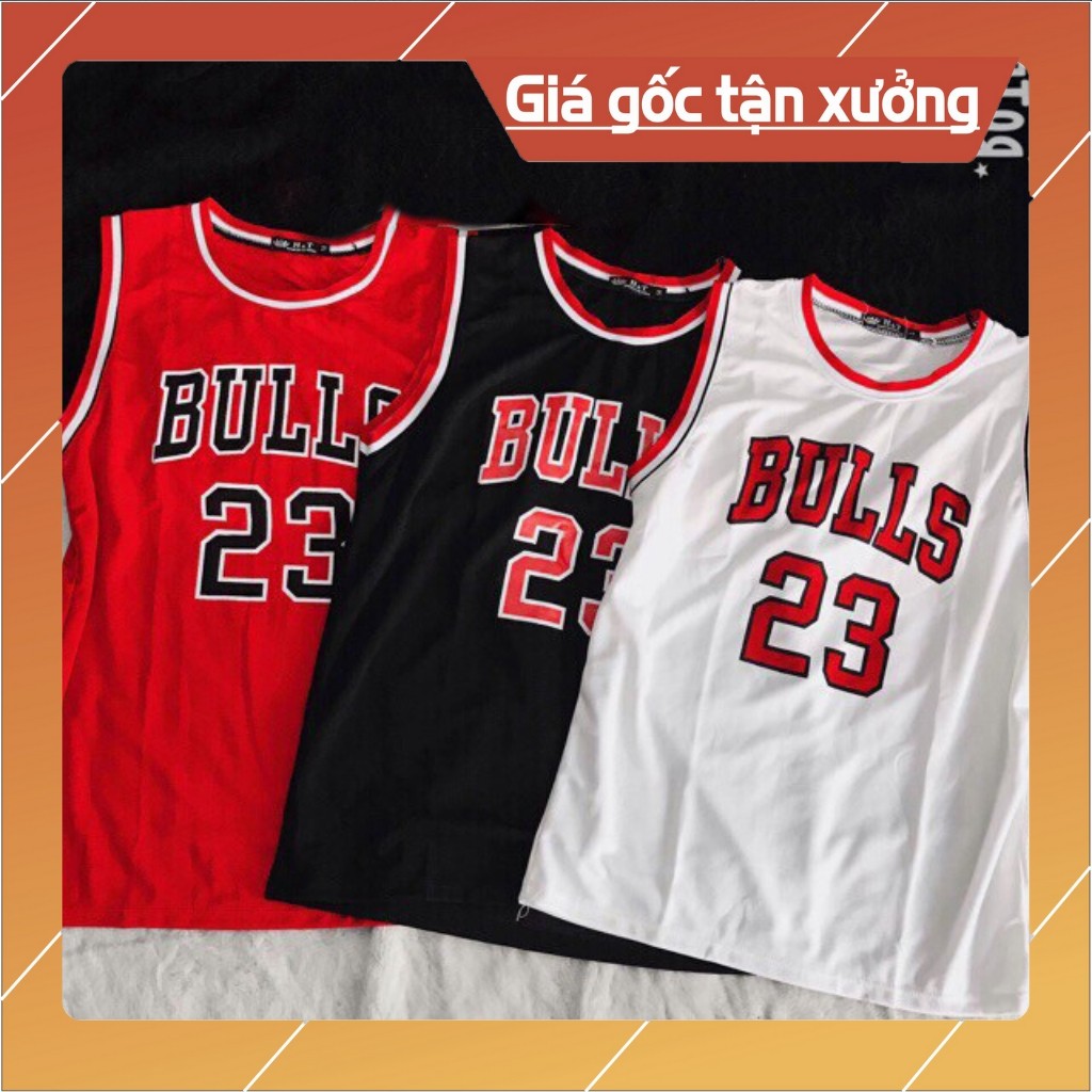Áo Bóng Rổ Bulls 23 Chất Lưới Cực Thoáng Mát 🏀