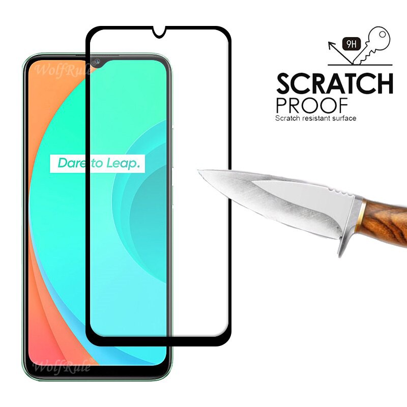 Miếng Dán Kính Cường Lực 9D Cho Reamle C11 Full Màn Hình, Full Keo, Dán Màn Hình Realme