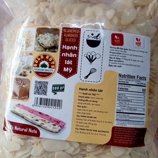Hạnh Nhân Lát Chia Lẻ 100g/Gói