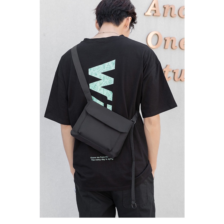 Túi đeo chéo Nam vải Canvas N01 nhiều ngăn chống nước