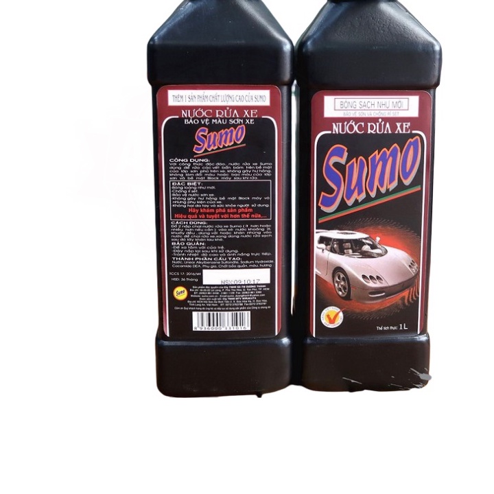 COMBO 2 CHAI NƯỚC RỬA XE SUMO 1L siêu tiết kiệm