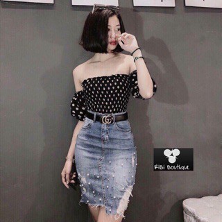 CHÂN VÁY JEANS CO GIÃN LOẠI 1 | BigBuy360 - bigbuy360.vn