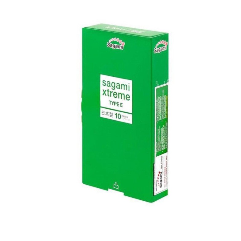 Bao Cao Su Gân gai Chấm Thắt Vòng SAGAMI XTREME TYPE E - Xuất Xứ Nhật Bản - Hộp 10c [ 100% chính hãng ]