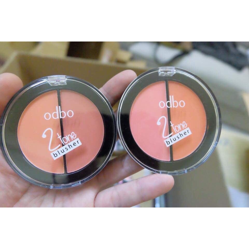 Phấn Má Hồng 2 ô Odbo 2 Tone Blusher