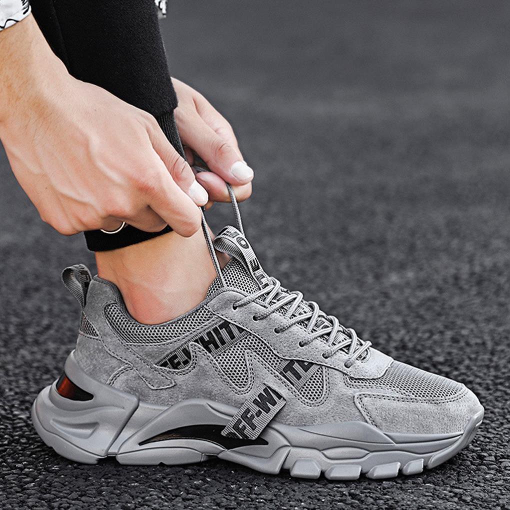 Giày Sneaker Nam TKTMS19 Giày Thể Thao Nam  Tăng Chiều Cao Đế Mềm Mang Êm Chính Hãng TKT STORE Size (39-43)