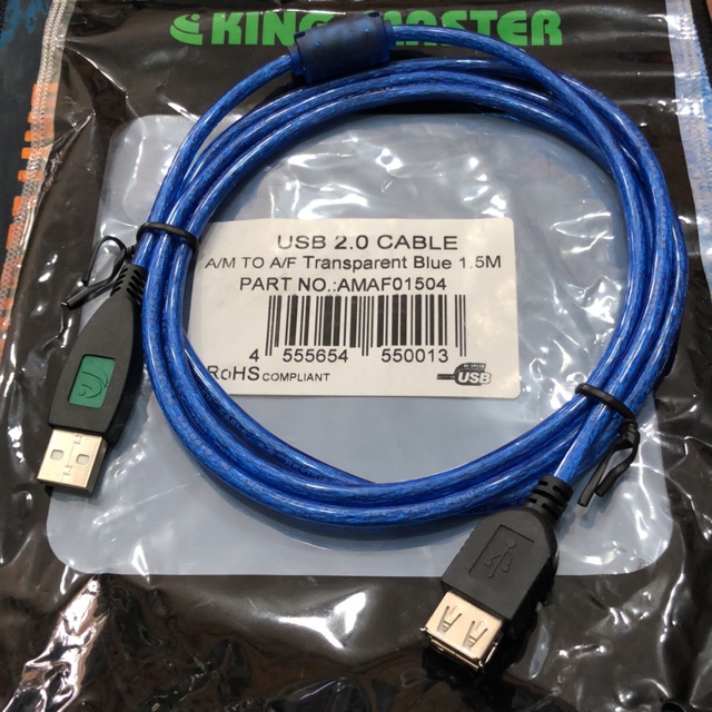 Dây usb nối dài 1.5 mét màu xanh | BigBuy360 - bigbuy360.vn