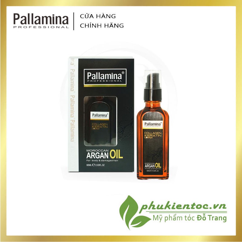 TINH DẦU ARGAN OIL PALLAMINA DƯỠNG BÓNG MỀM 60ML