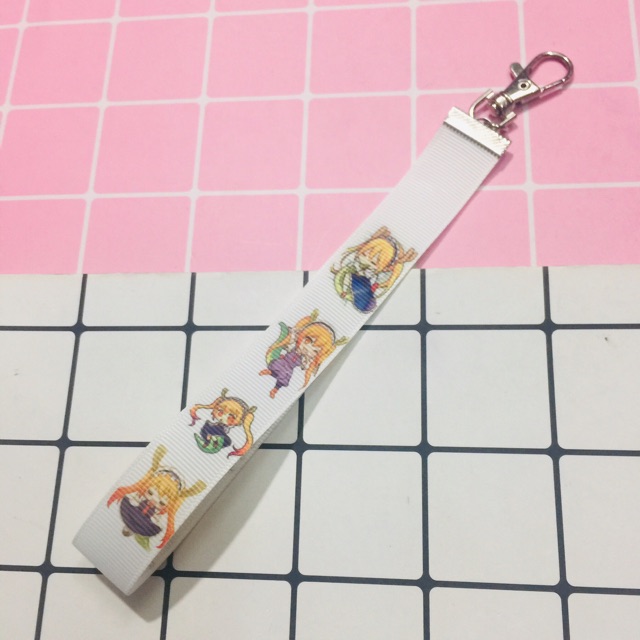 Móc nametag  dây strap maid dragon