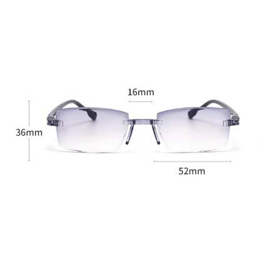 Kính Đọc Sách Không Viền Chống Bức Xạ Màu Sắc Thời Trang Cho Nam