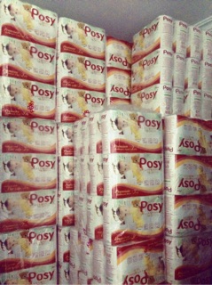 10 bịch giấy vệ sinh posy 6 cuộn