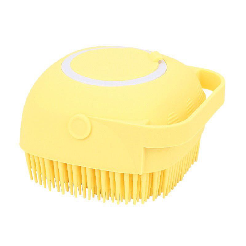 Bông tắm Silicon Có Ngăn Đựng Xà Bông Hình Vuông